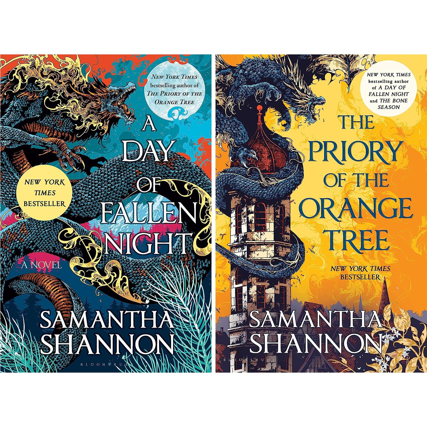 The Roots of Chaos 2-Book Set by Samantha Shannon Hard Cover US edition (The Priory of the Orange Tree, a Day of Fallen Night)