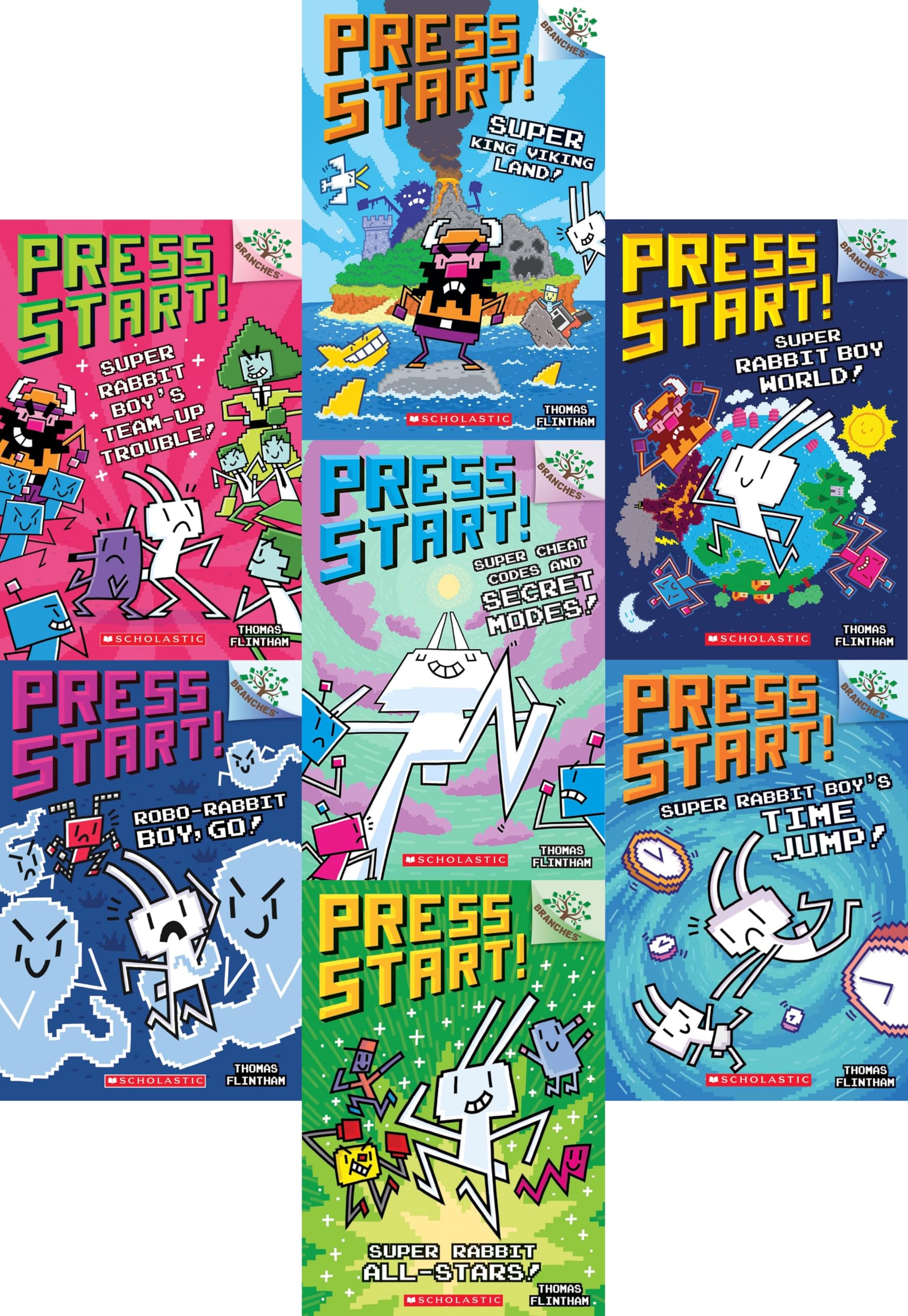 Press Start! SET II (7 Books, #7-#13)