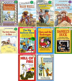 I Can Read Series Level 3 & 4: 10-Book Collection Set, The Josefina Story Quilt, Wagon Wheels, Dust for Dinner, Dinosaur Hunter, The Big Balloon Race, Clara and the Bookwagon & More