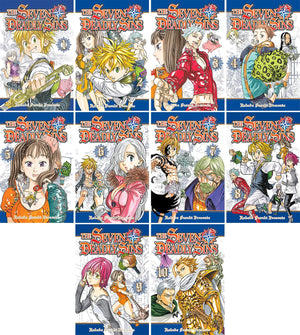 Seven Deadly Sins Series Vol(1 to 10) 10 Books Collection Set by Nakaba Suzuki