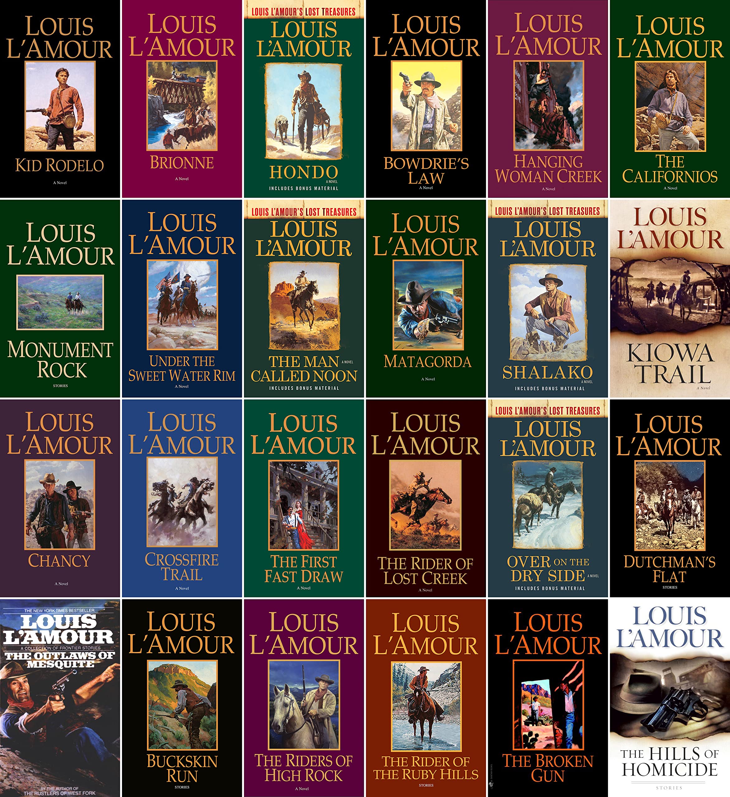 Louis L’Amour Western Novel Collection 24 Book Set