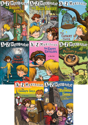 A to Z Mysteries Boxed Set, Books A to H: The Absent Author, The Bald Bandit, The Canary Caper, The Deadly Dungeon, The Empty Envelope, The Falcon's Feathers, The Goose's Gold, and The Haunted Hotel