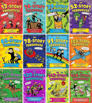 The Treehouse Books Series 12 Books Collection Set by Andy Griffiths & Terry Denton – 13-Story to 156-Story Treehouse