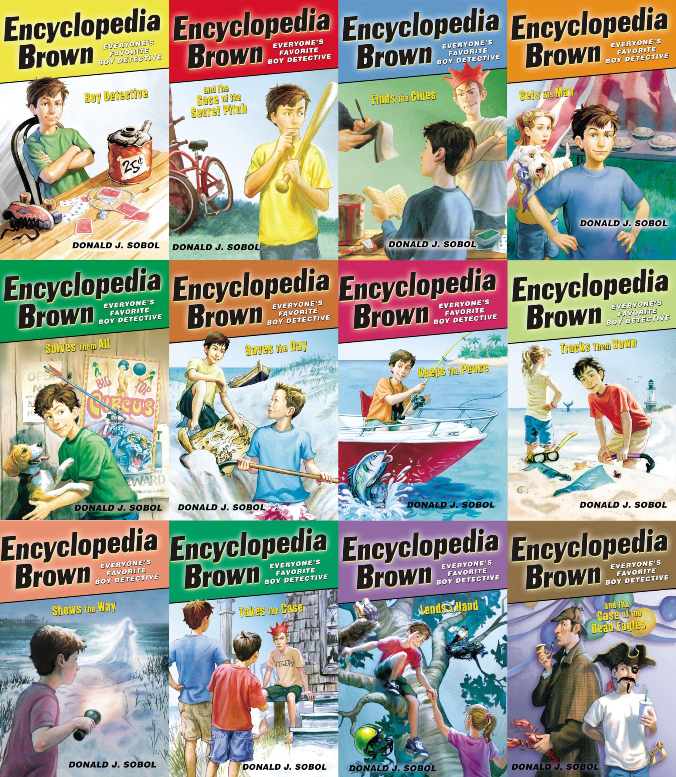 Encyclopedia Brown Series: Volume 1 - 12 (12 Book Set)