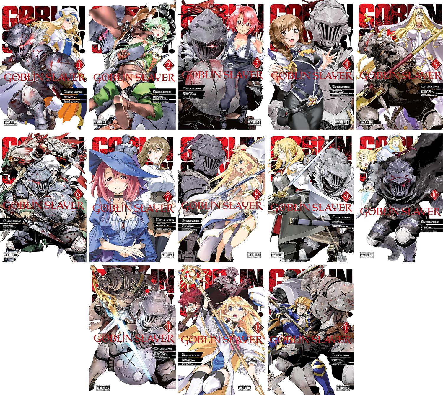 Goblin Slayer Manga Set Vol. 1-13 by Kumo Kagyu