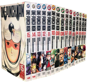 One Punch Man Volume 1-15 Collection 15 Books Set