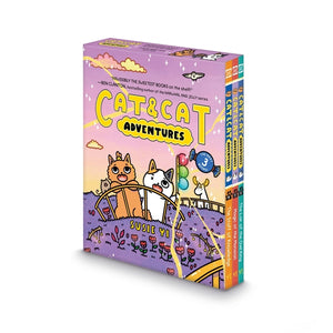 Cat & Cat Adventures #4-6: A Graphic Novel 3-Book Box Set: The Staff of Knowledge, Magic at the Mansion, the Lair of the Owl King (Cat & Cat Adventures)