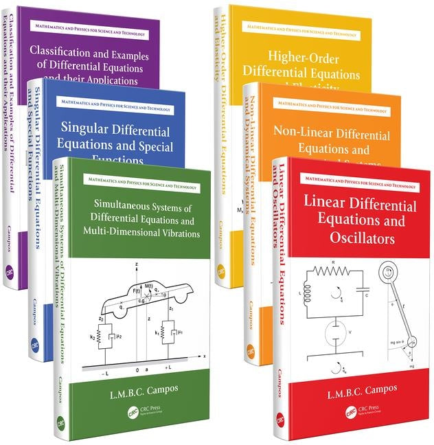 Ordinary Differential Equations with Applications to Trajectories and Vibrations, Six-Volume Set (Mathematics and Physics for Science and Technology) (1ST ed.)