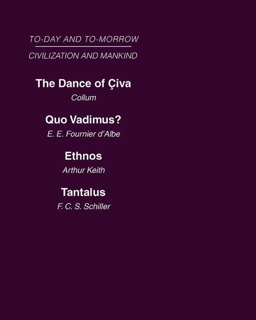Civilization and Mankind: Mini-Set a Today & Tomorrow 2 Vols: Today and Tomorrow (Today and Tomorrow) (1ST ed.)