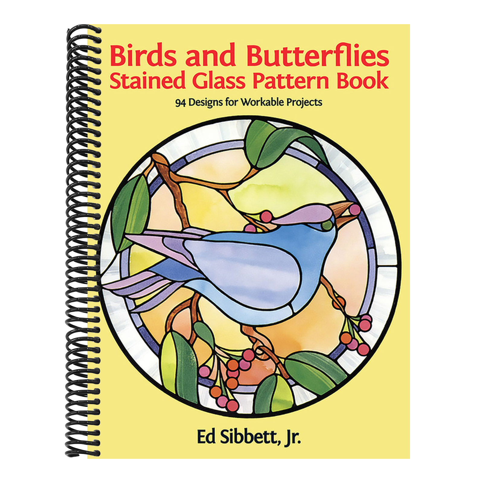 Birds and Butterflies Stained Glass Pattern Book