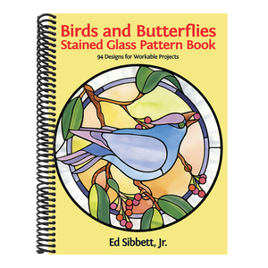 Birds and Butterflies Stained Glass Pattern Book