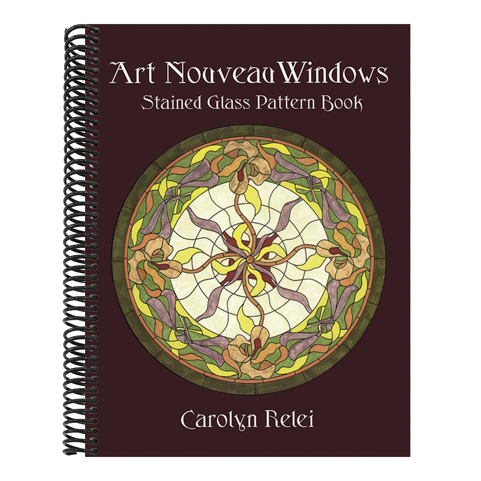 Art Nouveau Windows Stained Glass Pattern Book