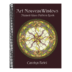 Art Nouveau Windows Stained Glass Pattern Book