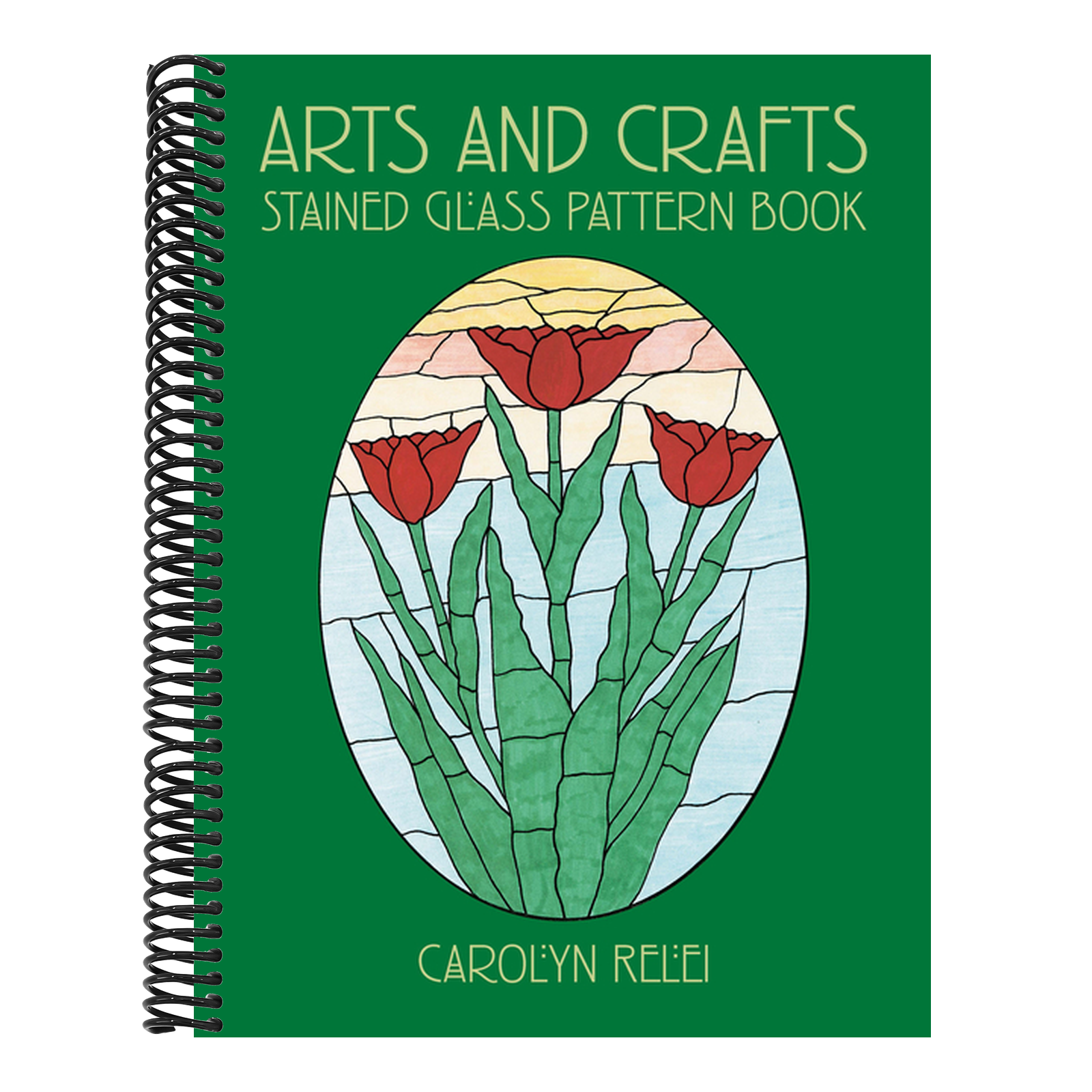 Arts and Crafts Stained Glass Pattern Book