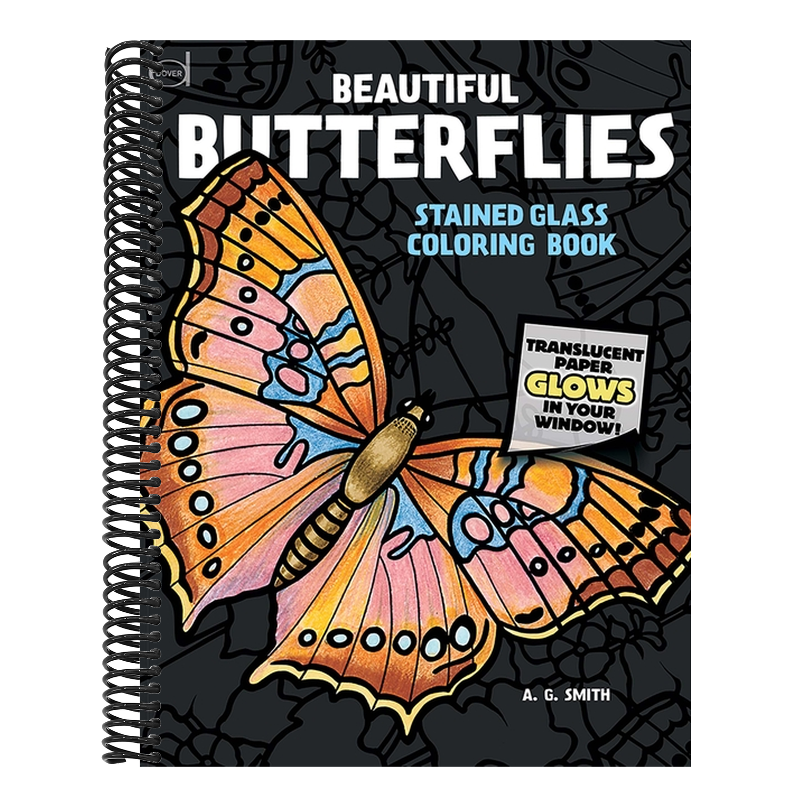 Beautiful Butterflies Stained Glass Coloring Book (Second)