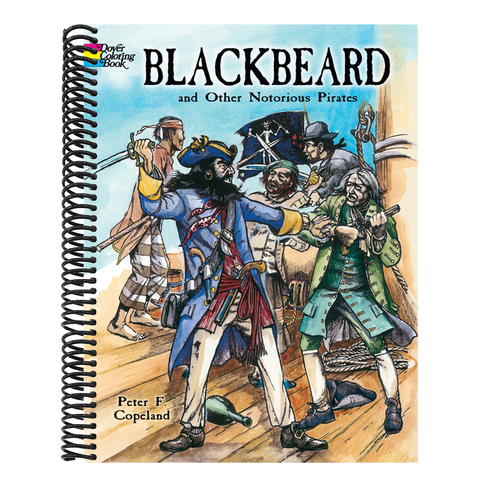 Blackbeard and Other Notorious Pirates Coloring Book