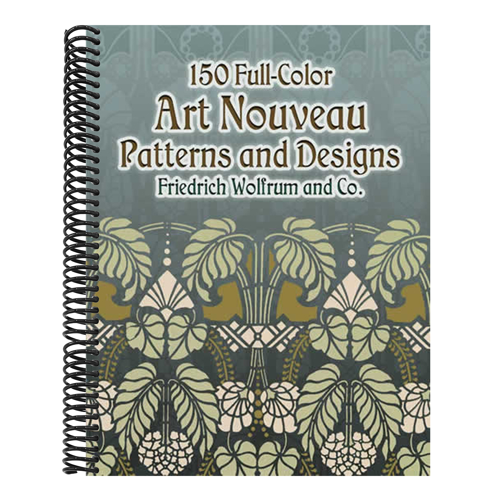150 Full-Color Art Nouveau Patterns and Designs