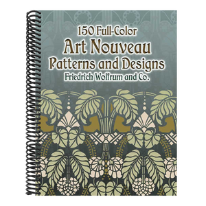 150 Full-Color Art Nouveau Patterns and Designs