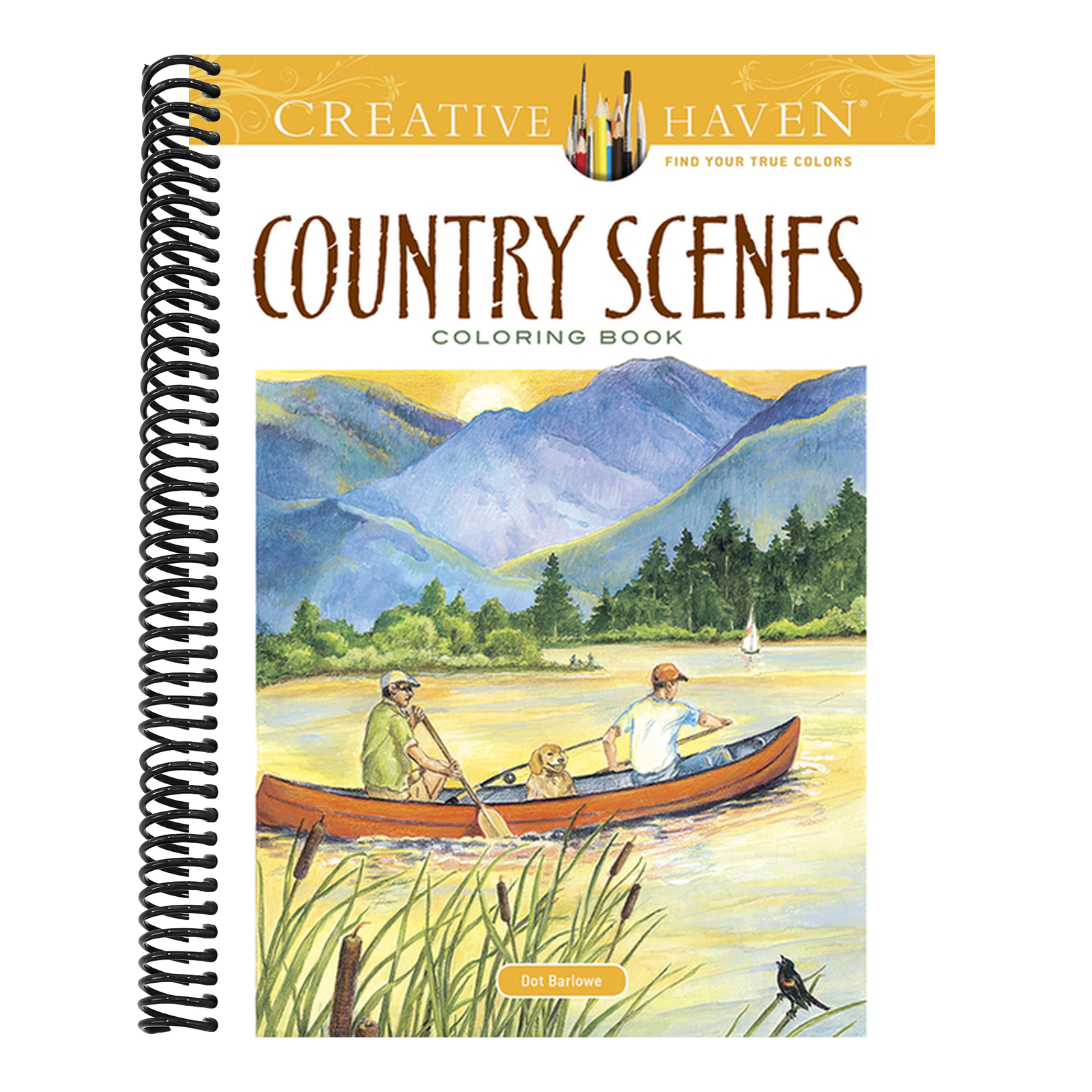 Country Scenes Coloring Book