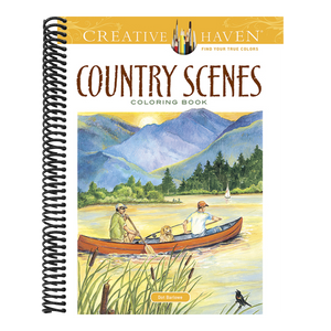 Country Scenes Coloring Book