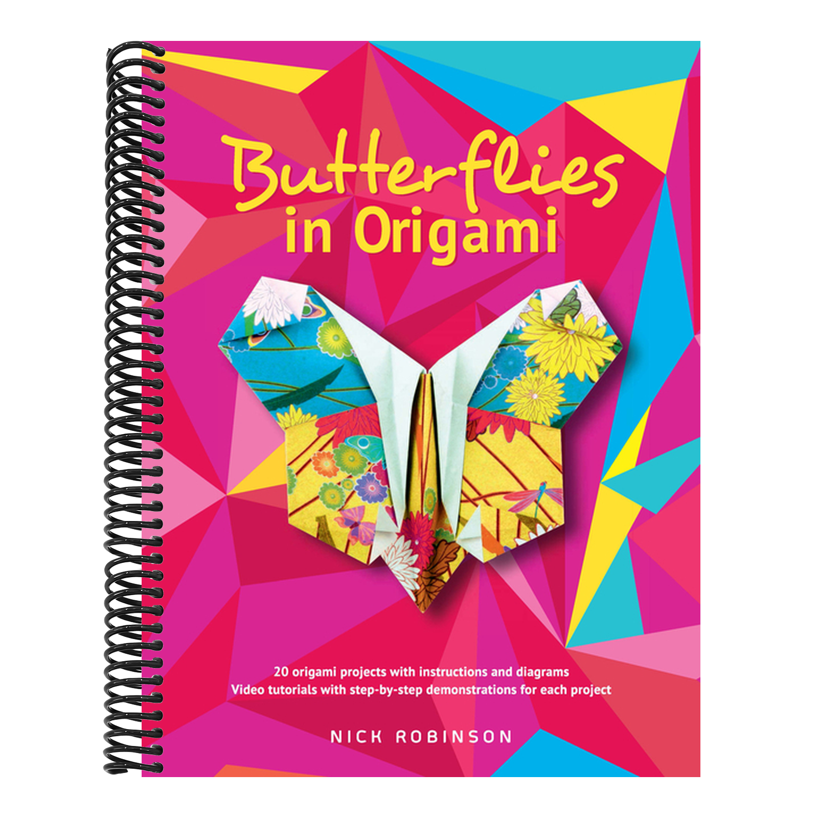 Butterflies in Origami: 20 Origami Projects with Instructions and Diagrams; Video Tutorials with Step-By-Step Demonstrations for Each Project