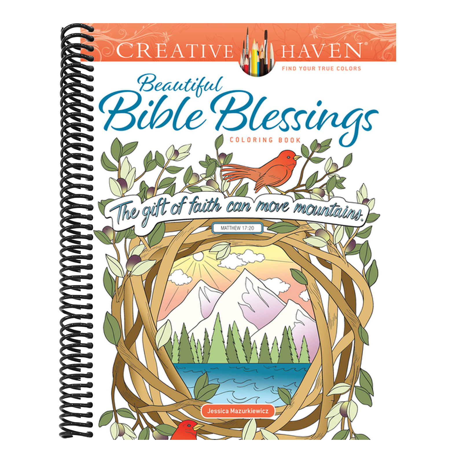 Creative Haven Beautiful Bible Blessings Coloring Book