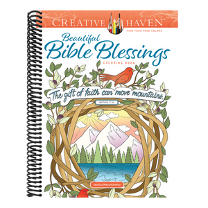 Creative Haven Beautiful Bible Blessings Coloring Book