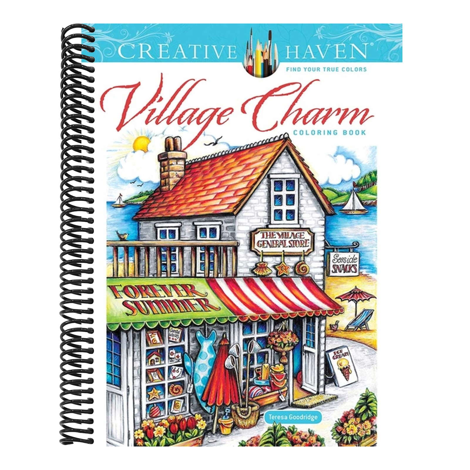 Creative Haven Village Charm Coloring Book