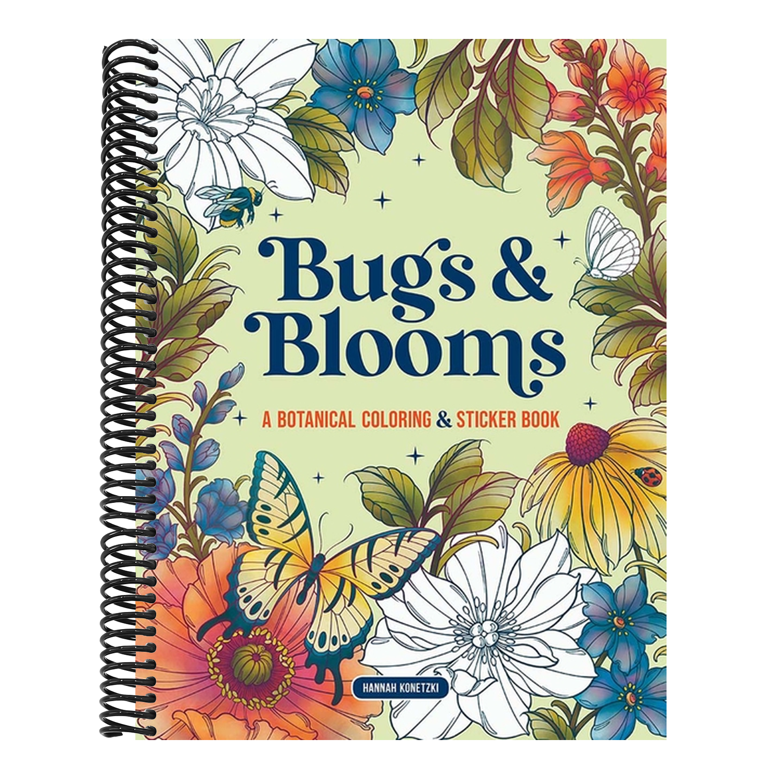 Bugs & Blooms: A Botanical Coloring & Sticker Book (Deluxe Edition)