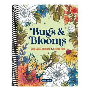Bugs & Blooms: A Botanical Coloring & Sticker Book (Deluxe Edition)