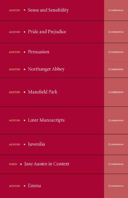 The Cambridge Edition of the Works of Jane Austen 9 Volume Hardback Set (Cambridge Edition of the Works of Jane Austen)