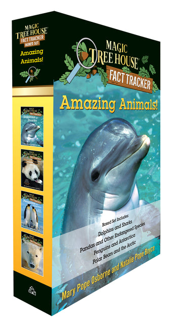 Amazing Animals! Magic Tree House Fact Tracker Boxed Set: Dolphins and Sharks; Polar Bears and the Arctic; Penguins and Antarctica; Pandas and Other E (Magic Tree House Fact Tracker)