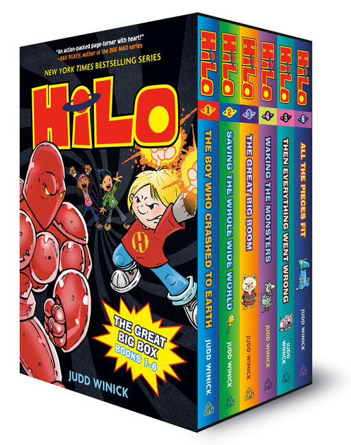 Hilo: The Great Big Box (Books 1-6): (A Graphic Novel Boxed Set) (Hilo)