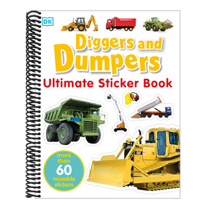 Ultimate Sticker Book: Diggers and Dumpers: More Than 60 Reusable Full-Color Stickers [With 60 Reusable Stickers]