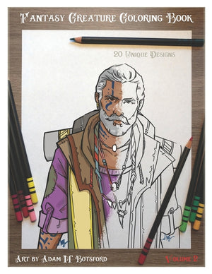 Fantasy Creature Coloring Book: Volume 2