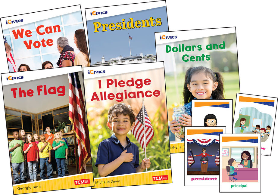 Icivics Grade K: Leadership & Responsibility 5-Book Set + Game Cards [With Cards] (Icivics) (1ST ed.)
