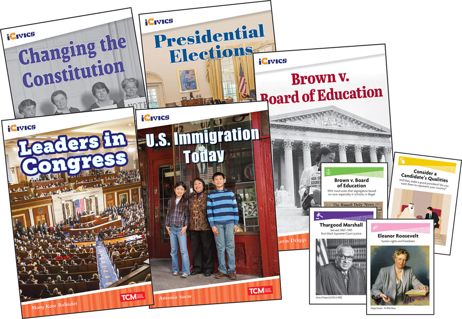 Icivics Grade 1: Leadership & Responsibility 5-Book Set + Game Cards [With Game Cards] (Icivics) (1ST ed.)