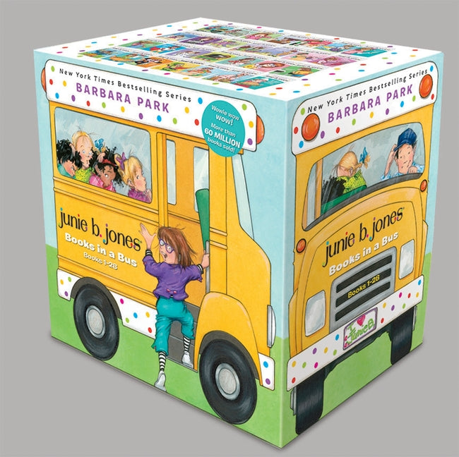 Junie B. Jones Books in a Bus 28-Book Boxed Set: The Complete Collection: Books 1-28 (Junie B. Jones)