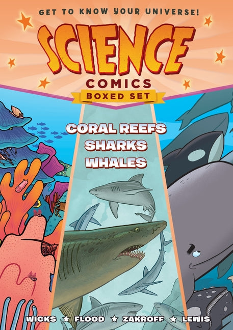 Science Comics Boxed Set: Coral Reefs, Sharks, and Whales (Science Comics)