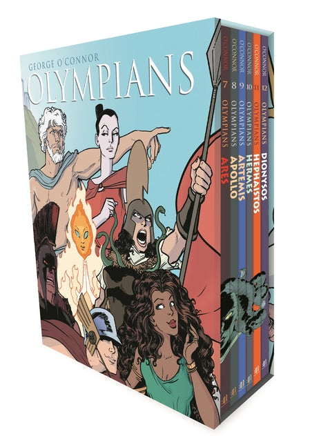 Olympians Boxed Set Books 7-12: Ares, Apollo, Artemis, Hermes, Hephaistos, and Dionysos (Olympians)