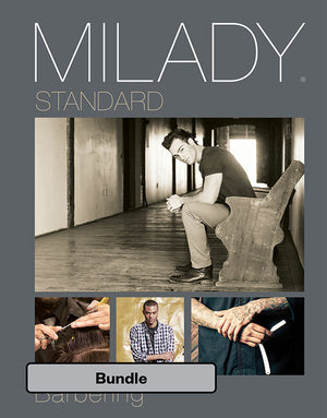 Bundle: Milady Standard Barbering, 6th + Student Workbook + Exam Review (6TH ed.)