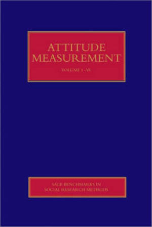 Attitude Measurement (Sage Benchmarks in Social Research Methods) (1ST ed.)