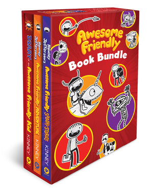 Awesome Friendly 3-Book Hardcover Gift Set: Diary of an Awesome Friendly Kid, Rowley Jefferson's Awesome Friendly Adventure, and Rowley Jefferson's Aw (Awesome Friendly Kid)