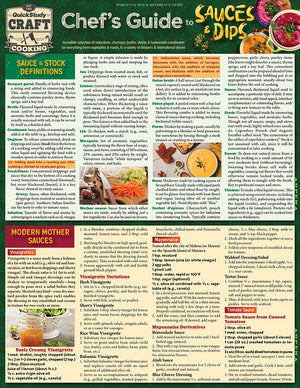 Chef's Guide to Sauces & Dips: A Quickstudy Laminated Reference (Second Edition, New Edition, Updated & Revised)