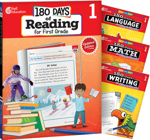 180 Days(tm) Reading, Math, Writing, & Language for Grade 1: 4-Book Set: Practice, Assess, Diagnose (180 Days of Practice) (1ST ed.)