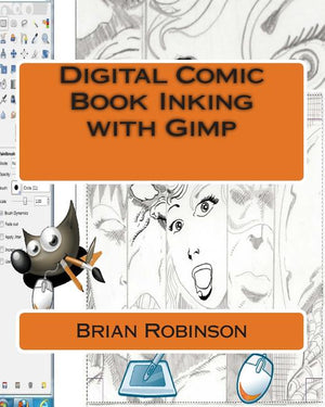Digital Comic Book Inking with Gimp