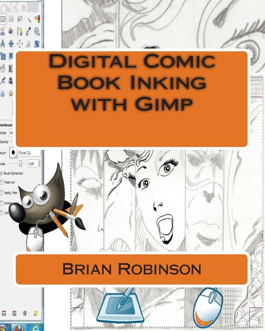 Digital Comic Book Inking with Gimp