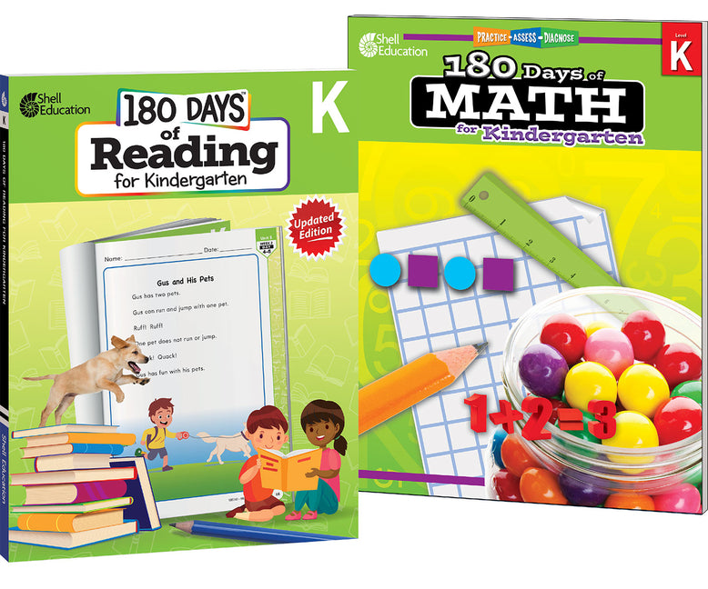 180 Days(tm) Reading & Math for Grade K: 2-Book Set: Practice, Assess, Diagnose (180 Days of Practice) (1ST ed.)