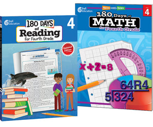180 Days(tm) Reading & Math for Grade 4: 2-Book Set: Practice, Assess, Diagnose (180 Days of Practice) (1ST ed.)