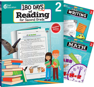180 Days(tm) Reading, Writing and Math for Grade 2: 3-Book Set: Practice, Assess, Diagnose (180 Days of Practice) (1ST ed.)